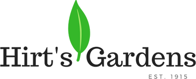 Hirts Garden Logo. Link to Homepage